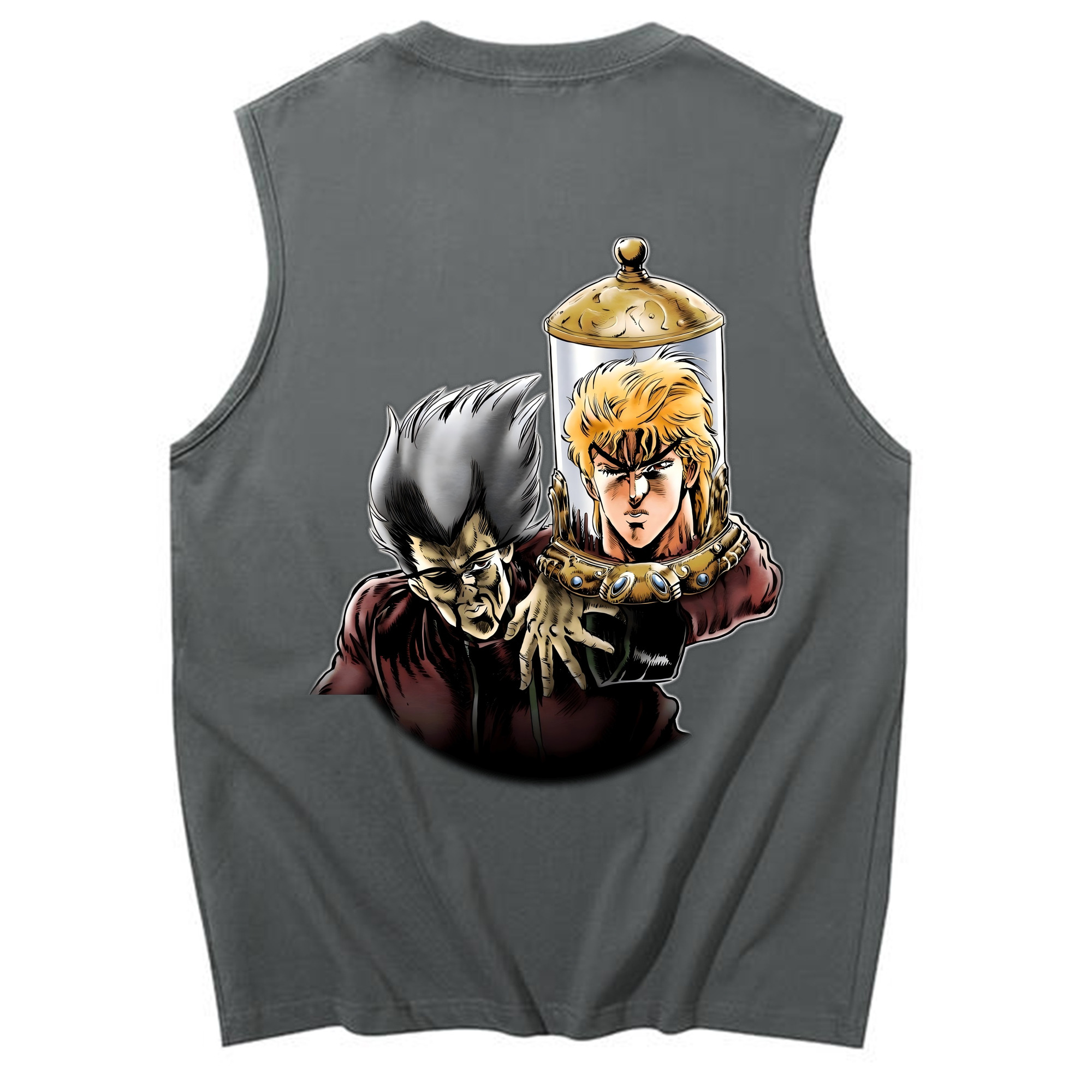 （画像用） ジョジョの奇妙な冒険 ディオ?ブランドー JoJo's Bizarre Adventure Dio Brando コットン100％タンクトップ（背面プリント）